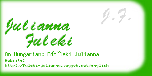 julianna fuleki business card